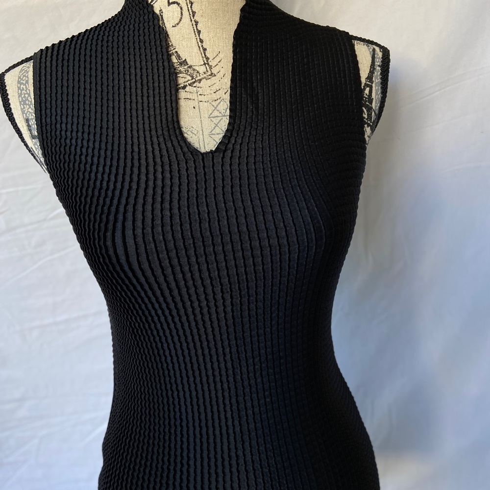 Black Patterned Blouse - image 5